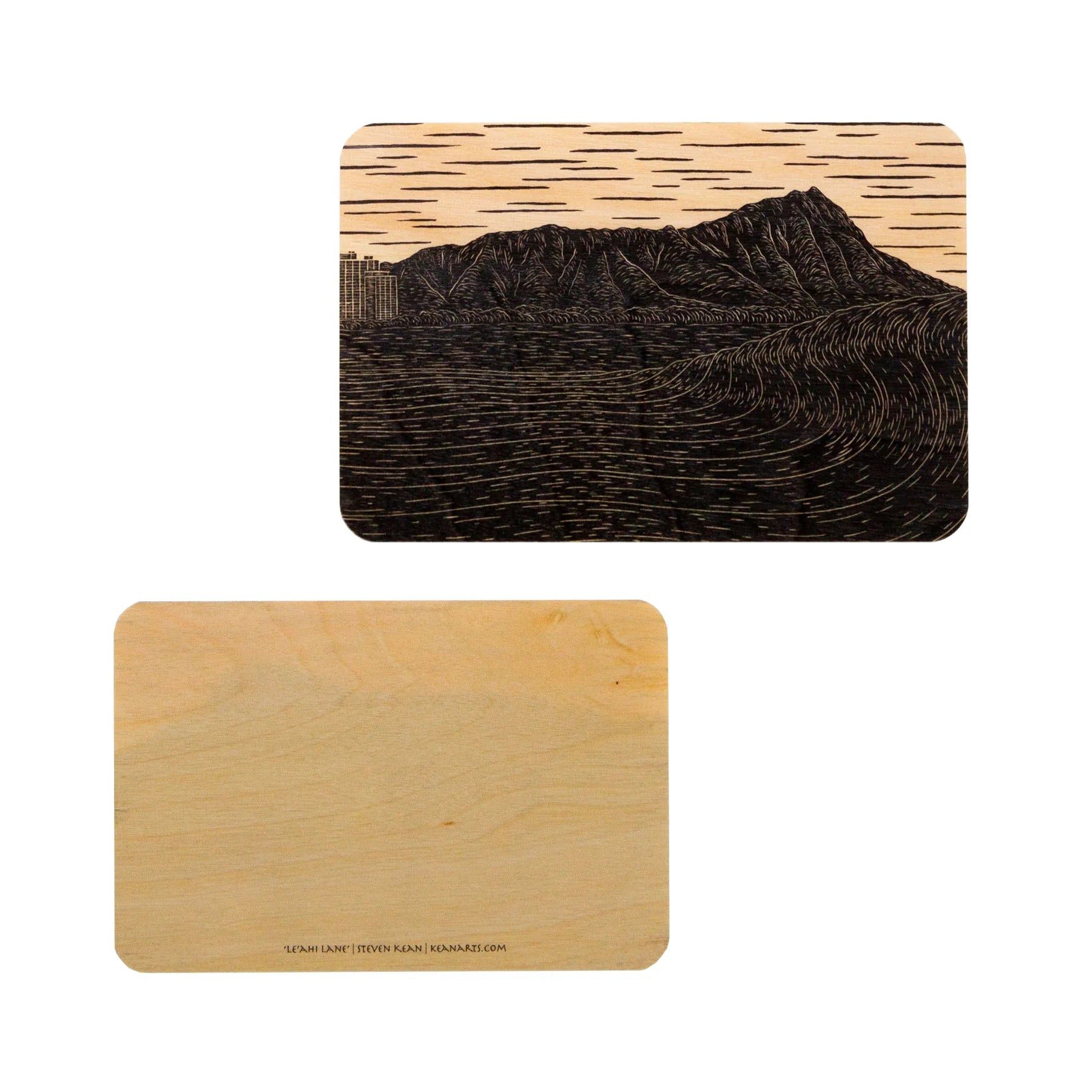 Kean Arts Inc. Le'ahi Lane 4x6 Wooden Card