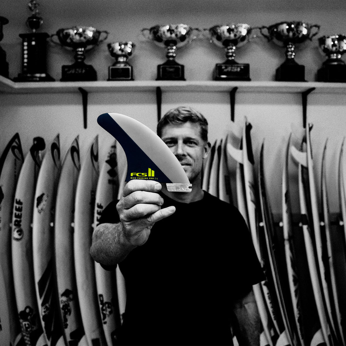 FCS II MF PC Large Tri Fin Acid/Black