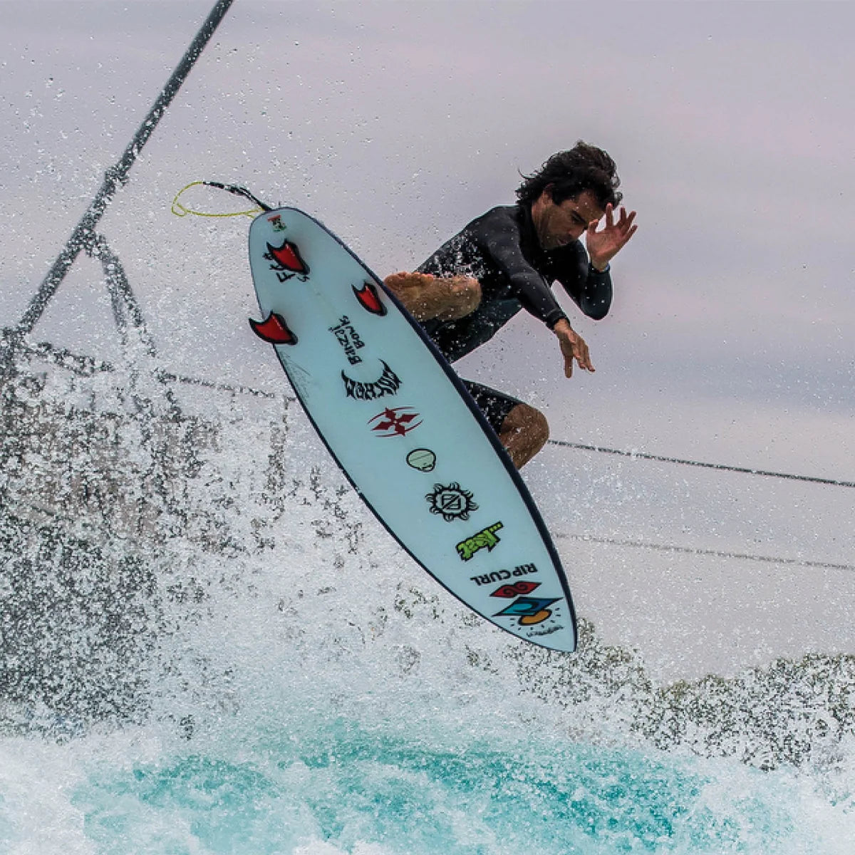 FCS II MH PC + Aircore Small Tri Fin Code Red