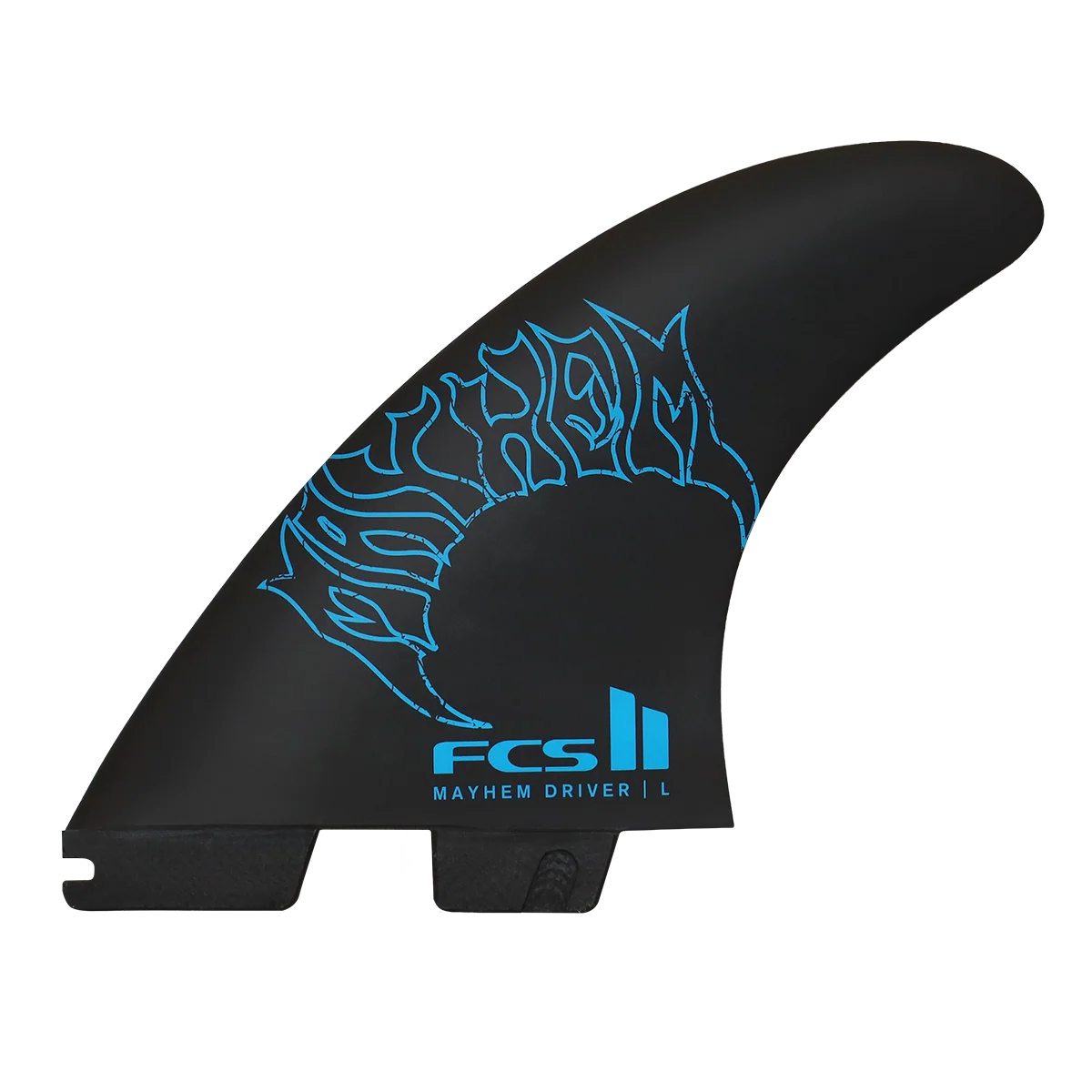 FCS II Mayhem PC Carbon Large Tri Driver Fin Blue
