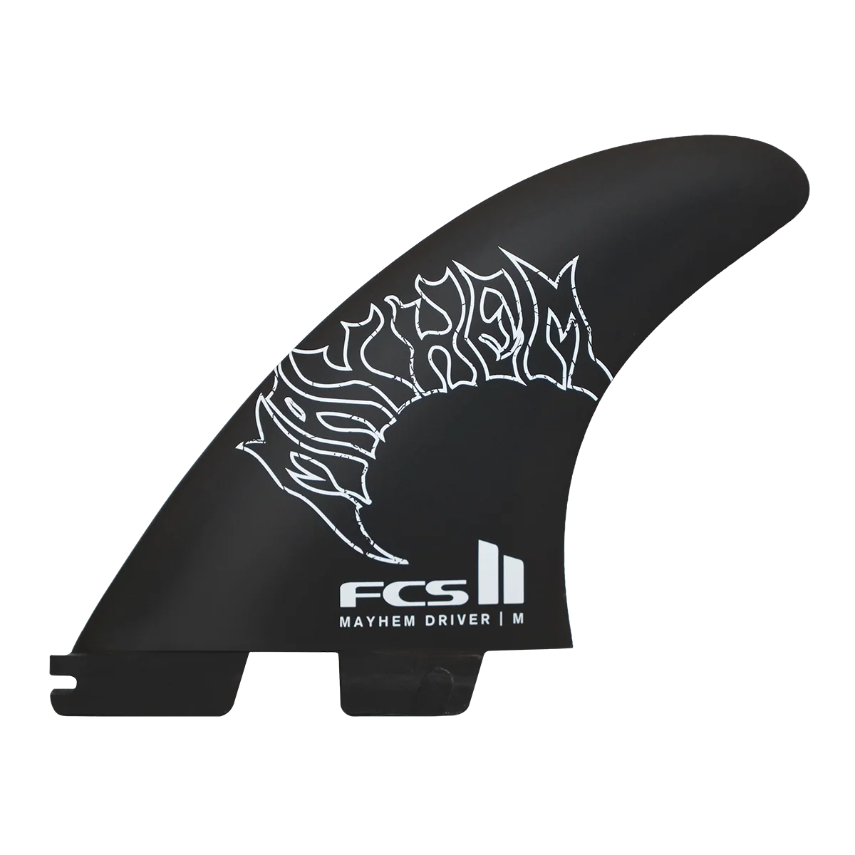 FCS II Mayhem PC Carbon Medium Tri Driver Fin White