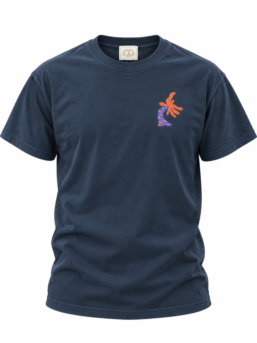 SantoLoco Lizzy Art Tee - Black/ Blue