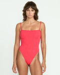 Volcom Blossom Daze Tube One Piece True Red