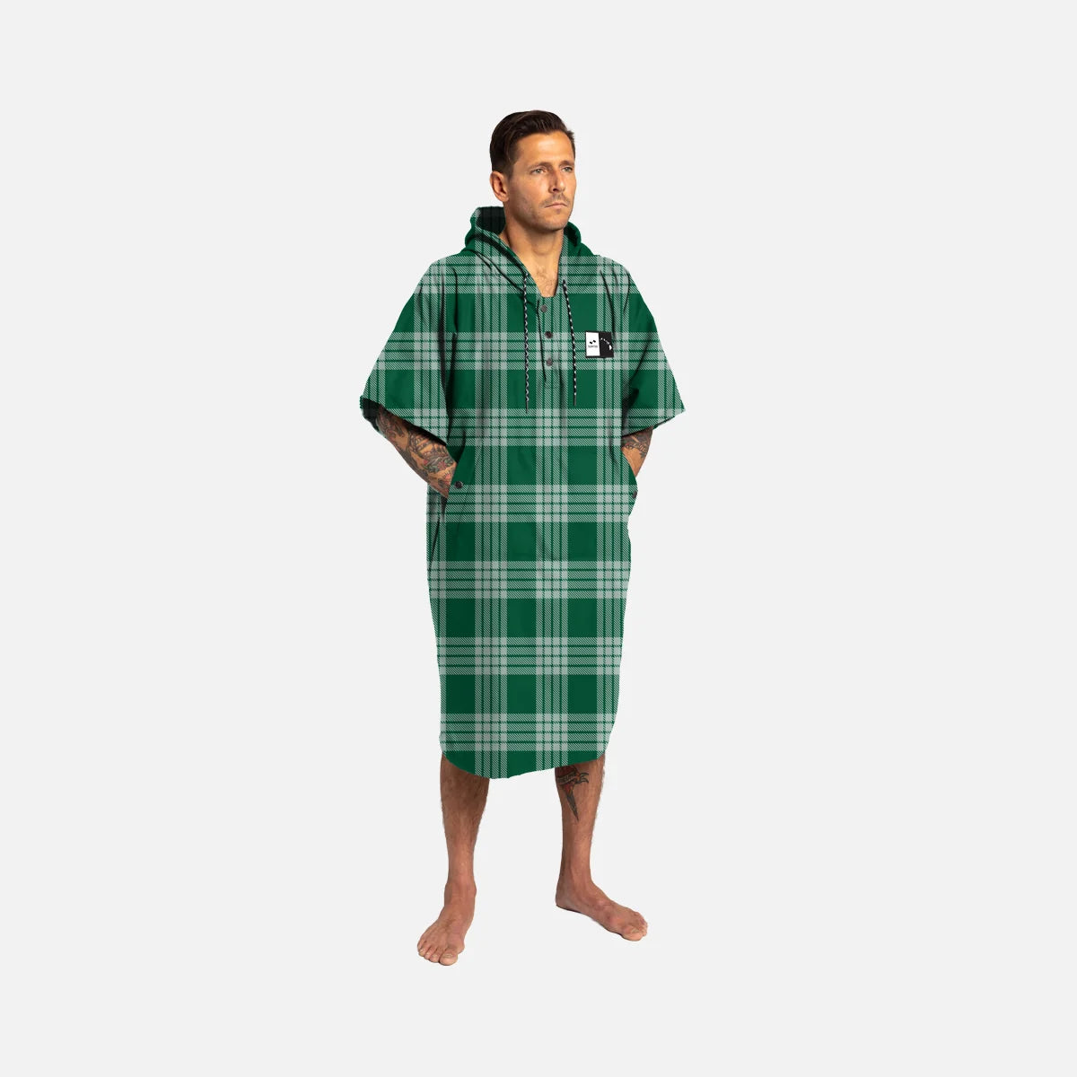 Slowtide Palaka HI Quick-Dry Poncho Green