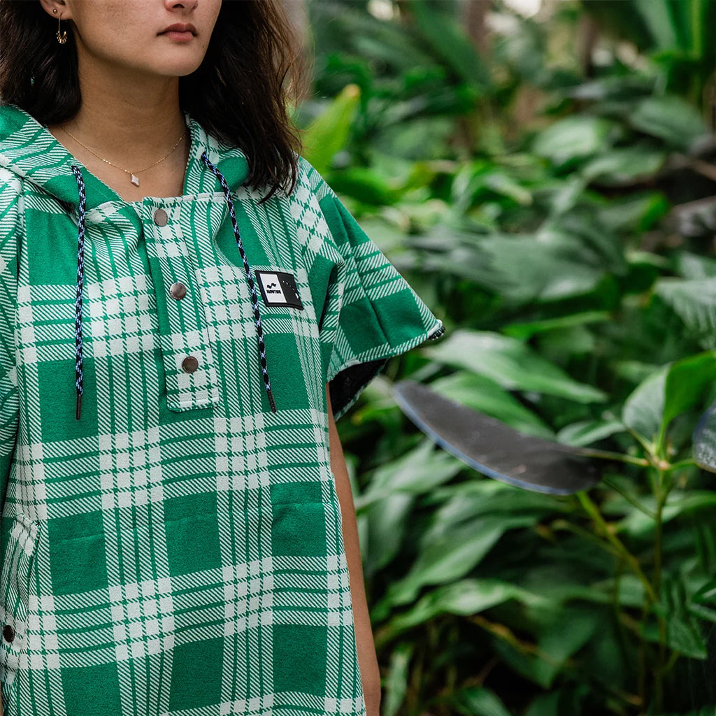 Slowtide Palaka HI Quick-Dry Poncho Green