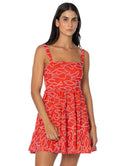 Maaji Dancing Fish Emily Short Dress Red