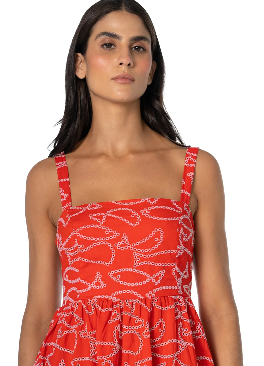 Maaji Dancing Fish Emily Short Dress Red