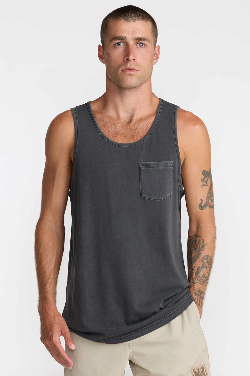 RVCA PTC 2 Pigment Tank Pirate Black front
