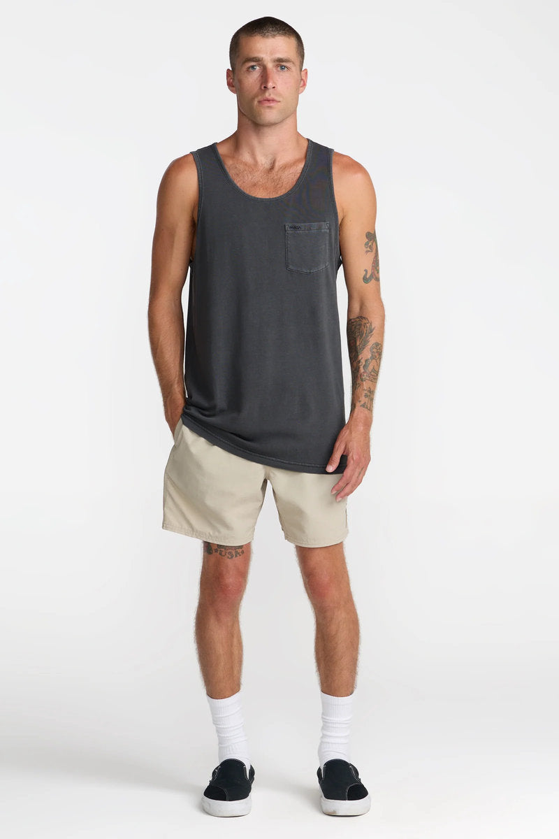 RVCA PTC 2 Pigment Tank Pirate Black detail