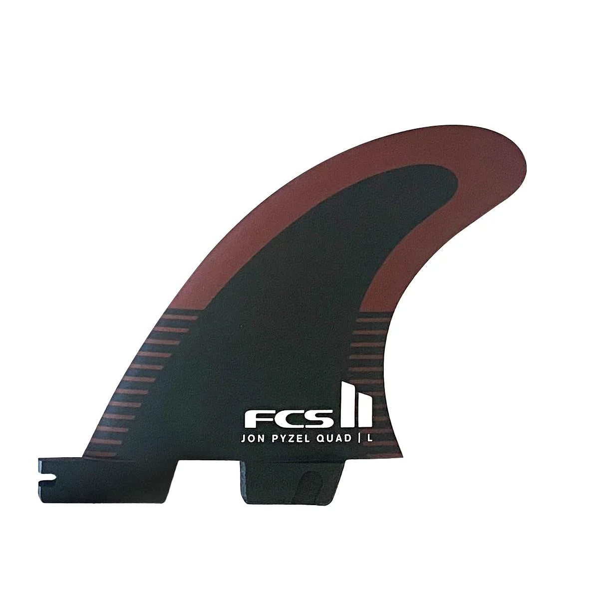 FCS II Pyzel PC Large Quad Rear Fin Black/Shiraz