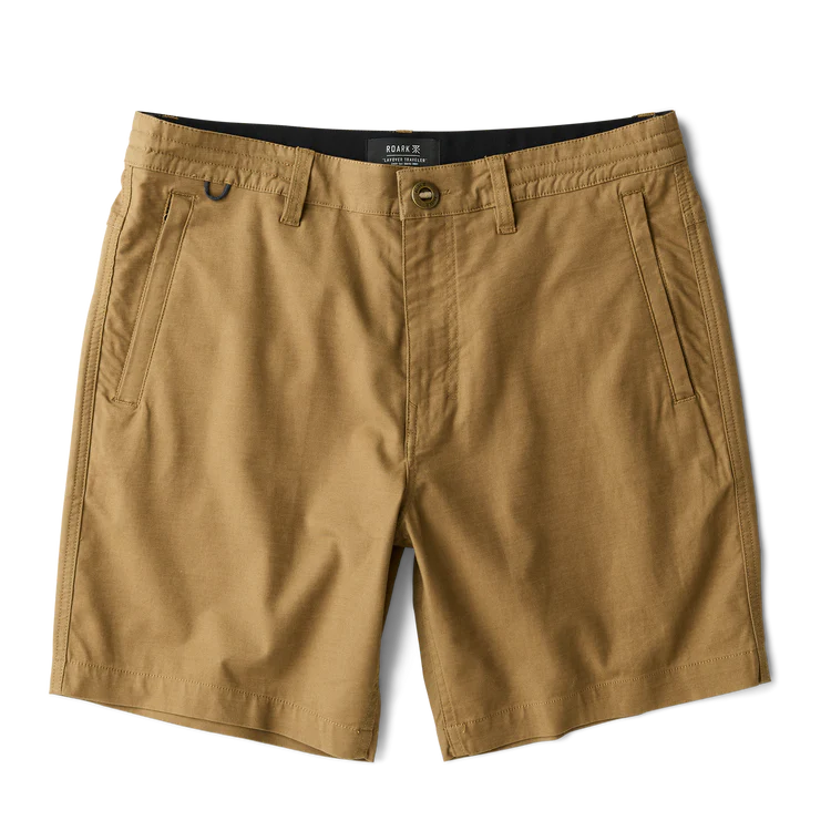 Roark Layover Pro Traveler Short Dark Khaki