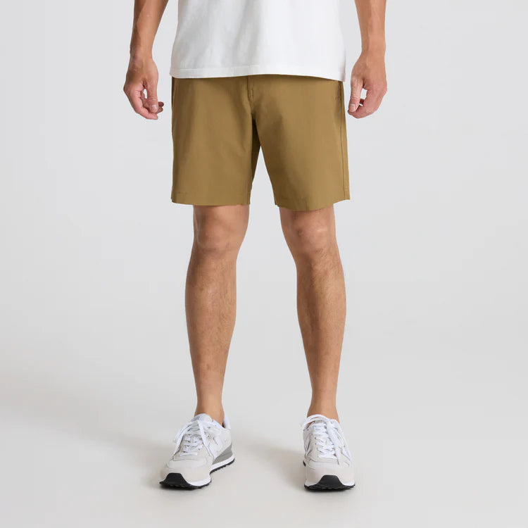 Roark Layover Pro Traveler Short Dark Khaki