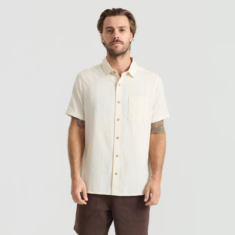Roark Crosswinds SS Woven Unbleached