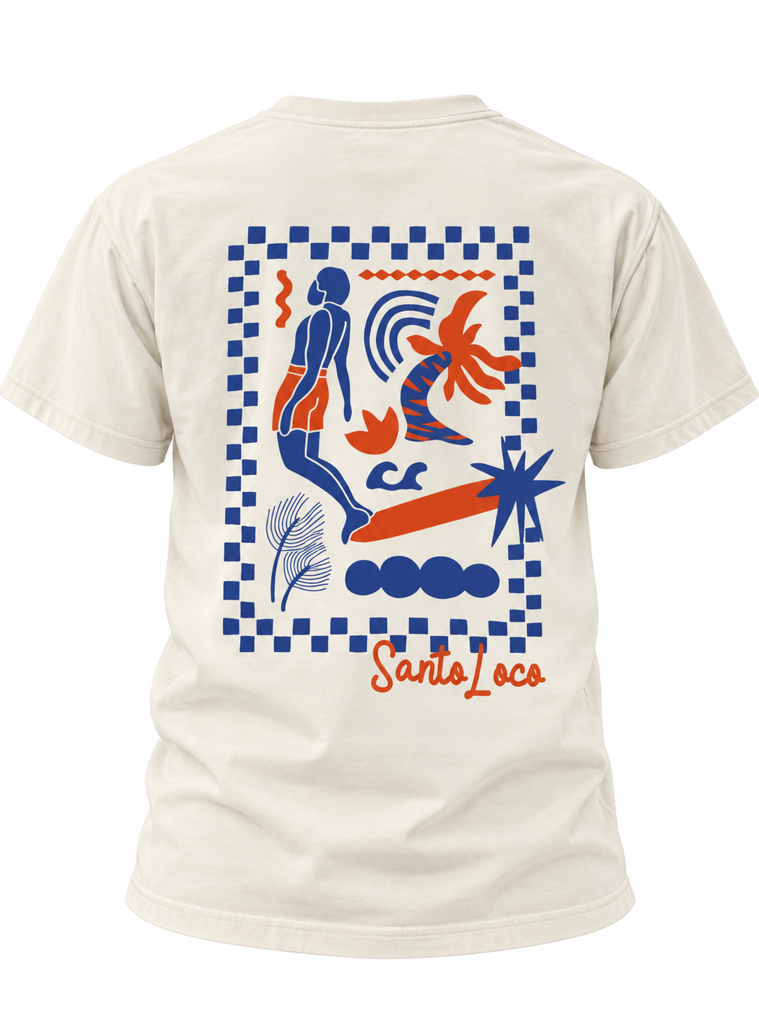 SantoLoco Lizzy Art Tee - Vintage White