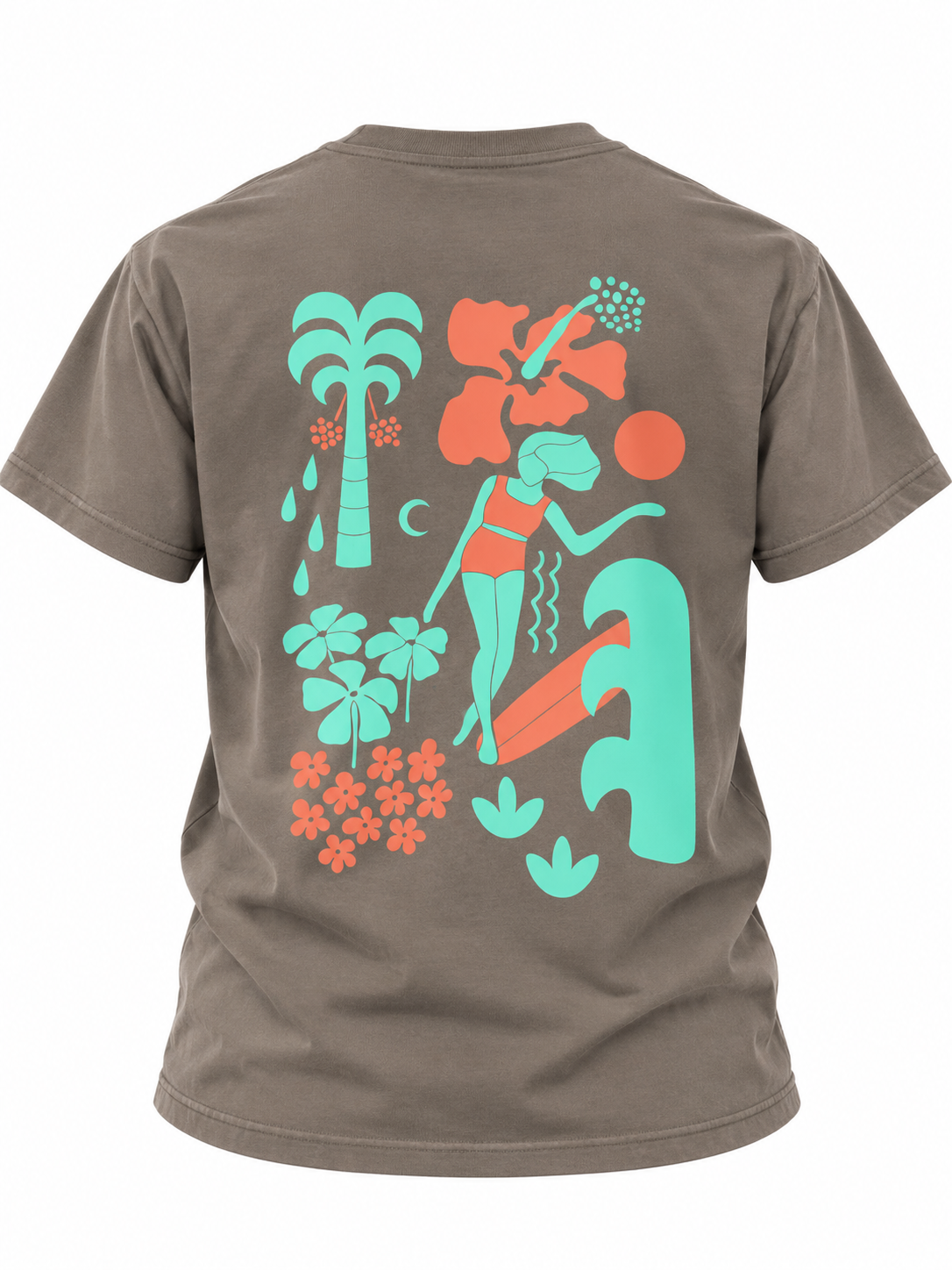 SantoLoco Lizzy Art Tee - Brown