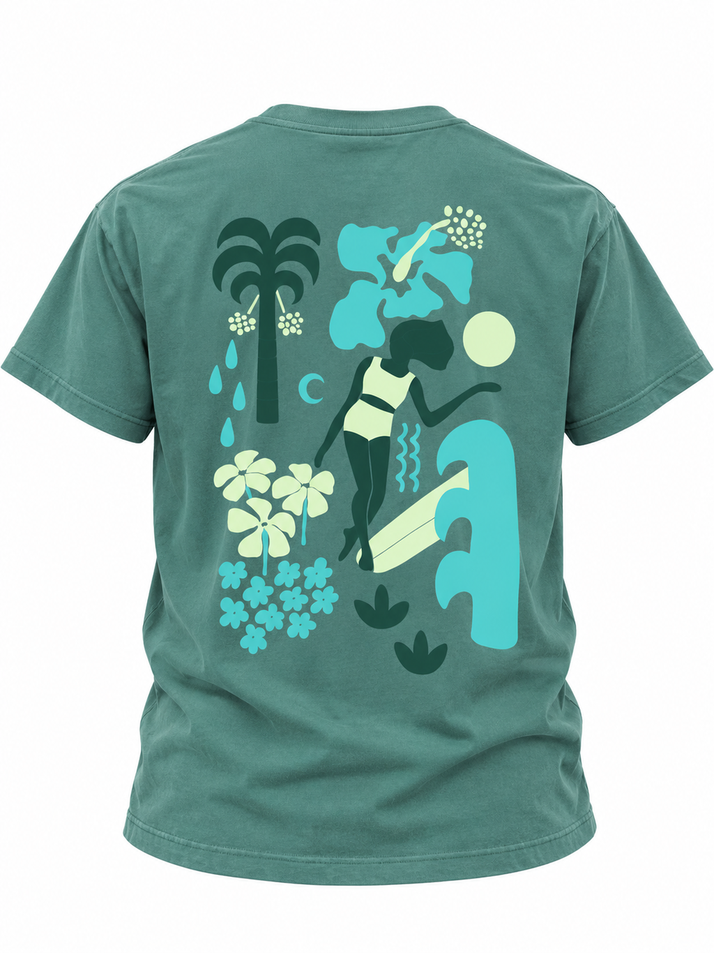 SantoLoco Lizzy Art Tee - Teal