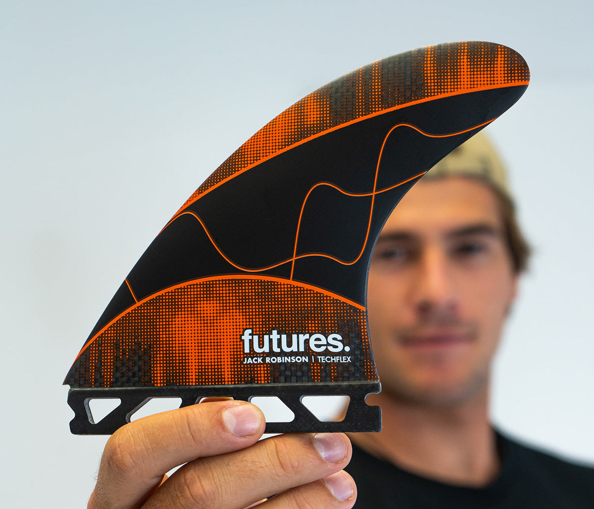 Futures Jack Robinson Large Techflex Thruster Fins Orange - SantoLoco Hawaii