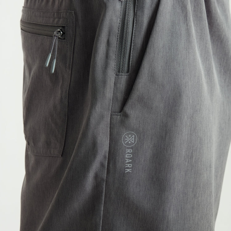 Roark Serrano 7" Active Stretch Short Charcoal Heather