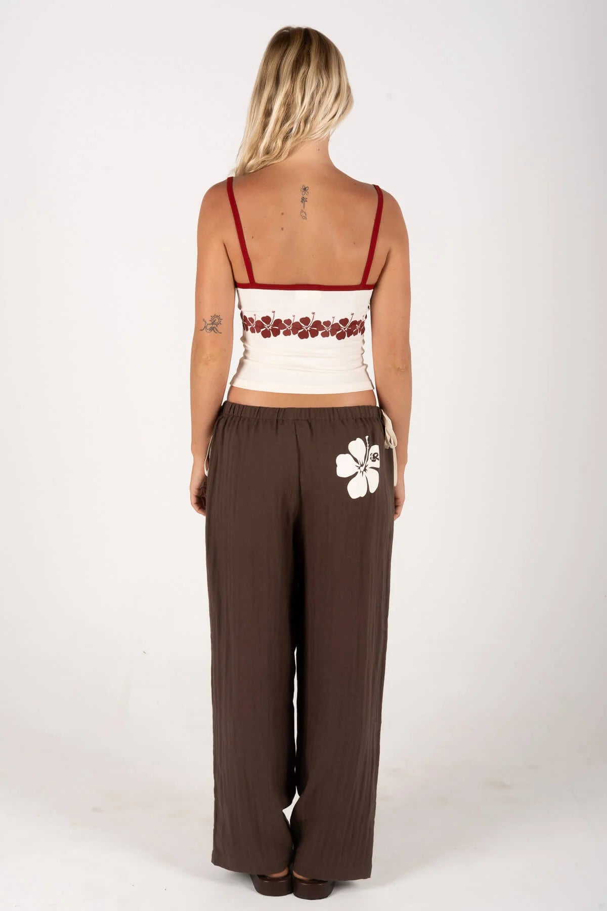 Inner Relm Feelgood Flowy Beach Pants Choco