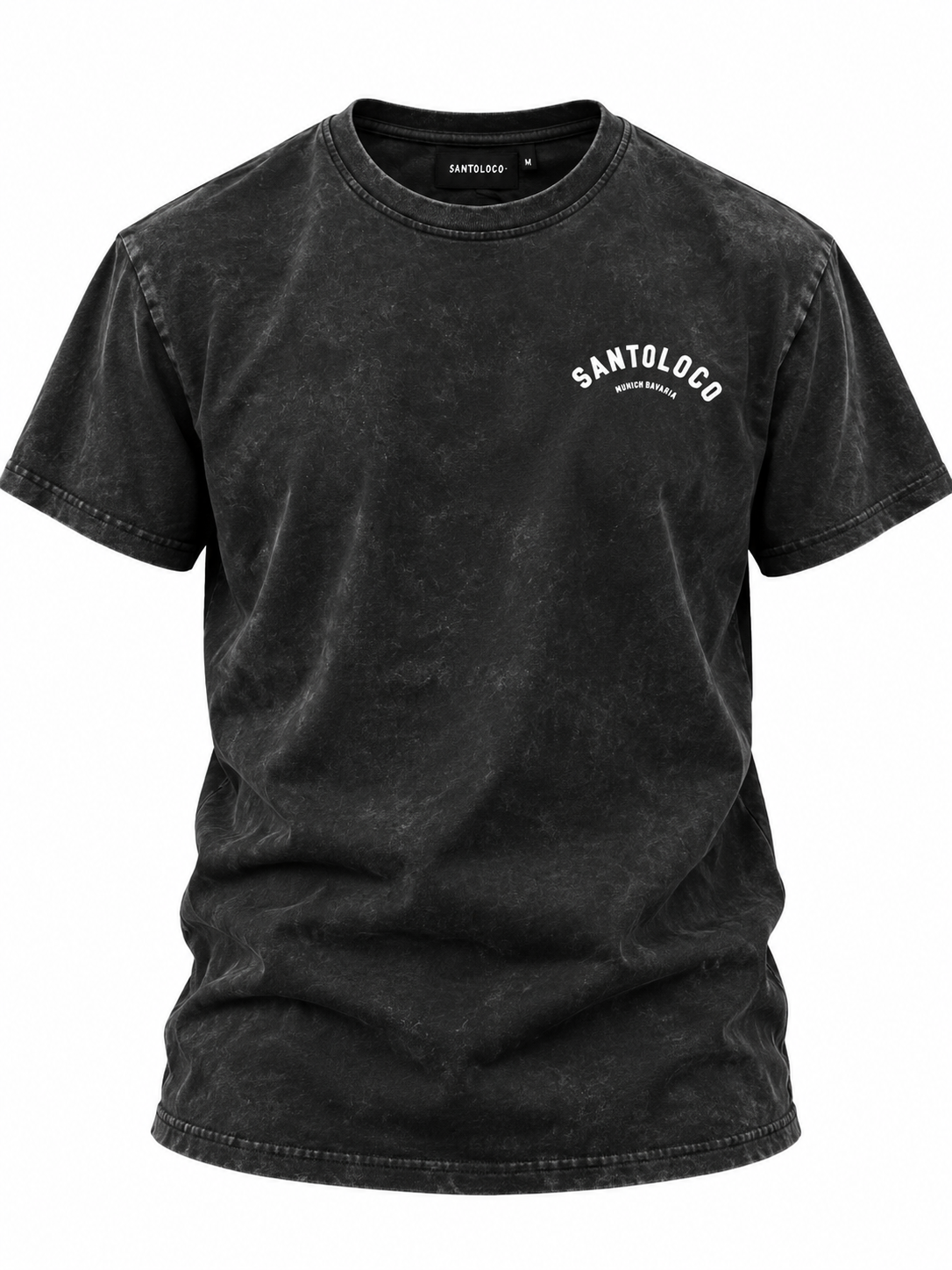 SantoLoco Munich Surfing is a Motorsport T-Shirt Dark Wash