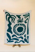 Sundream Paradise Plush Throw - Pacific Blue