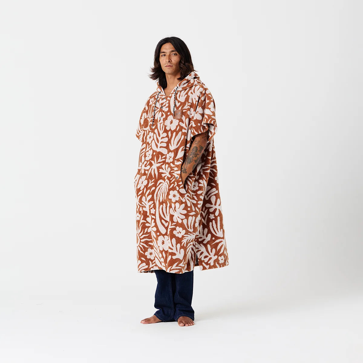 Slowtide Sunny Extra-Warm Poncho Toast