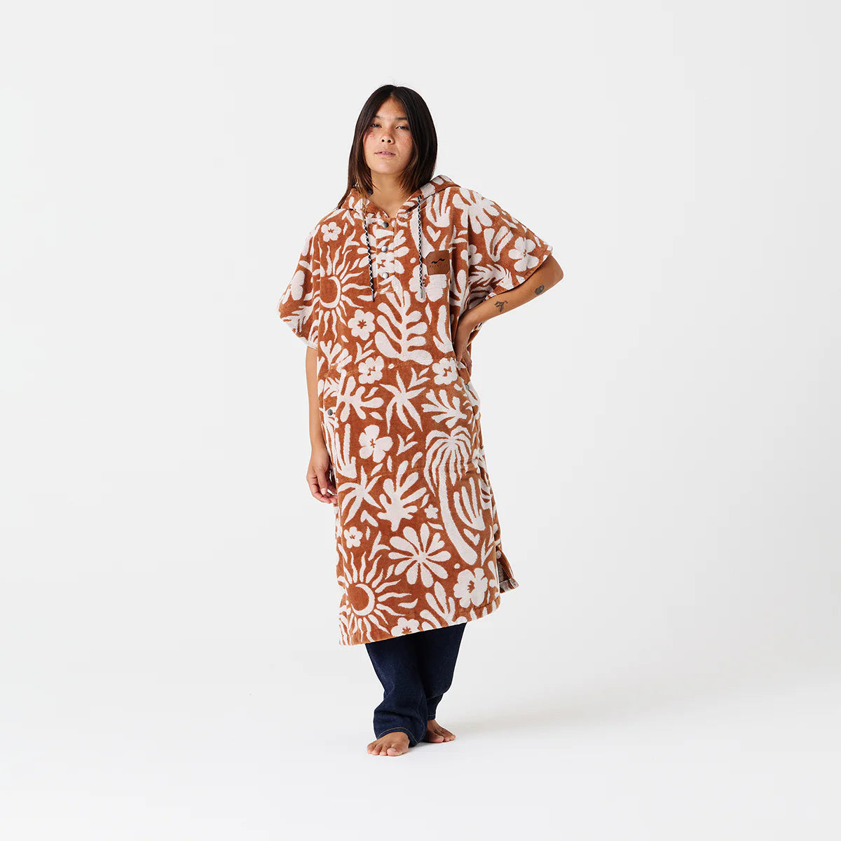 Slowtide Sunny Extra-Warm Poncho Toast