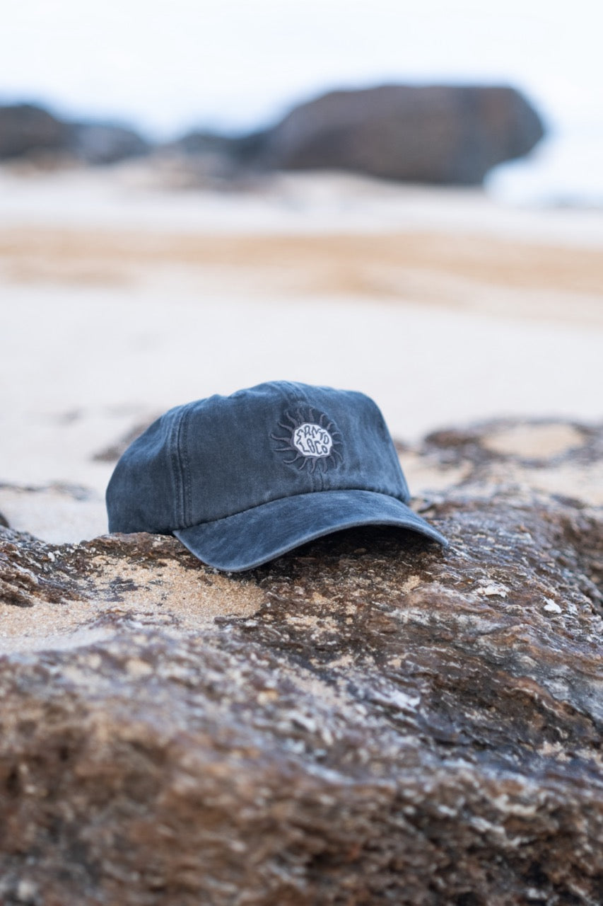 SantoLoco Sun Dad Hat - Black Wash