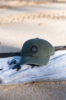 SantoLoco Sun Dad Hat - Olive Wash