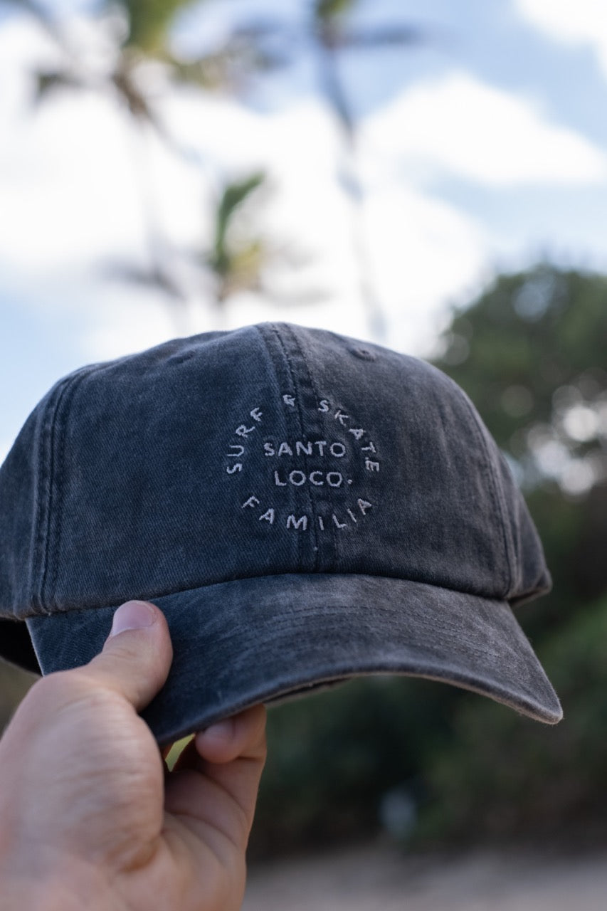 SantoLoco Familia Dad Hat - Black Wash