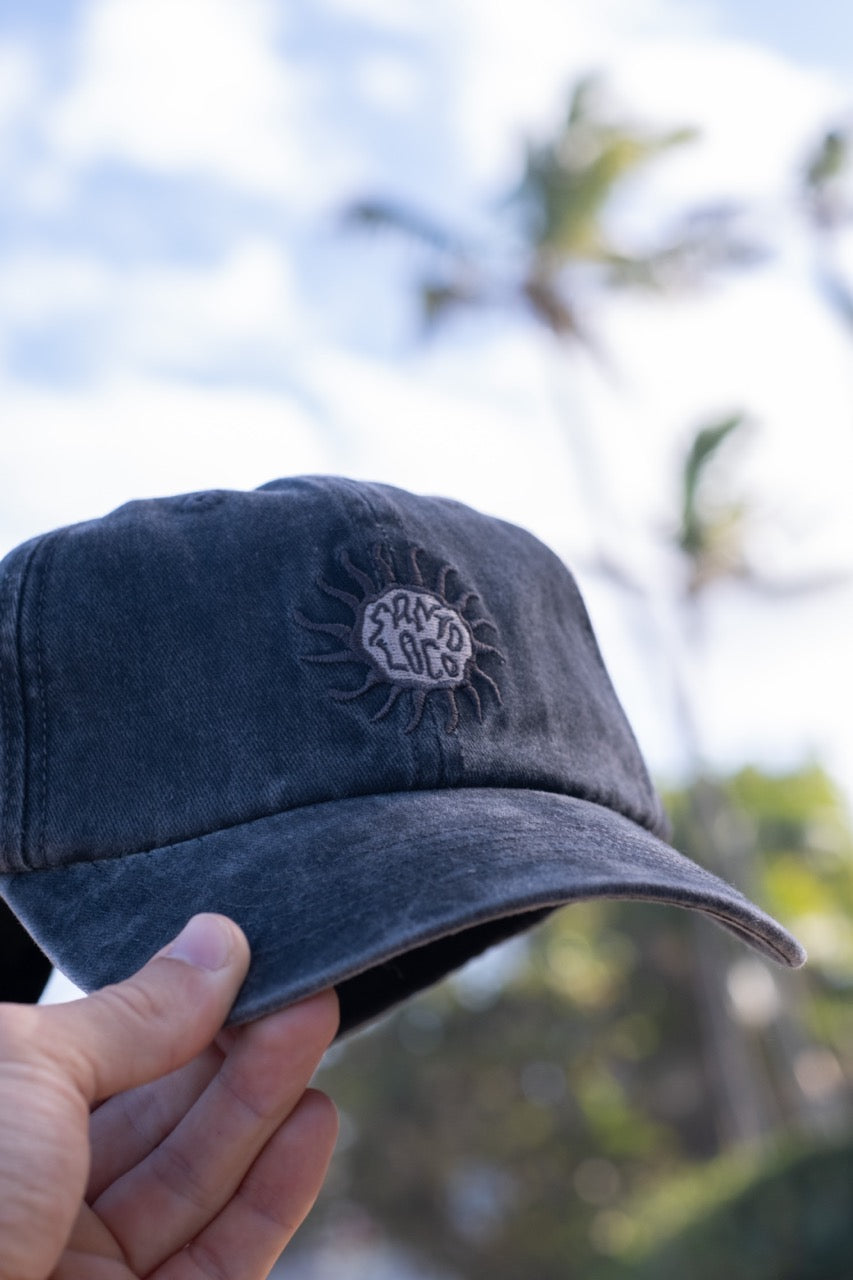 SantoLoco Sun Dad Hat - Black Wash