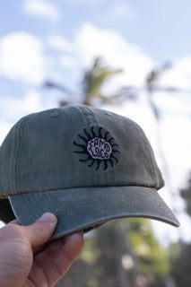 SantoLoco Sun Dad Hat - Olive Wash