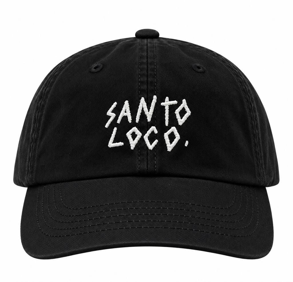SantoLoco Logo Dad Hat - Black