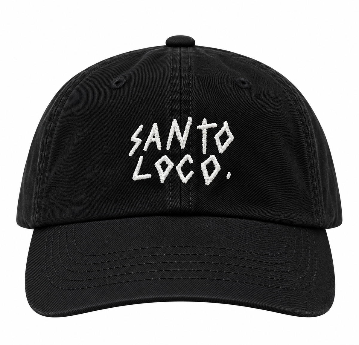 SantoLoco Logo Dad Hat - Black