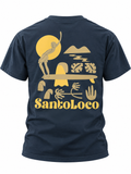 SantoLoco Lizzy Art Tee - Black/ Yellow