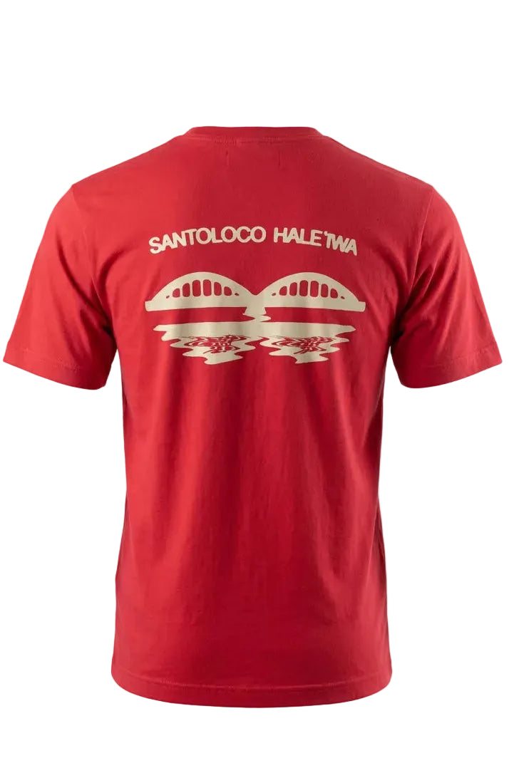 SantoLoco Haleiwa Bridge Tee - Red
