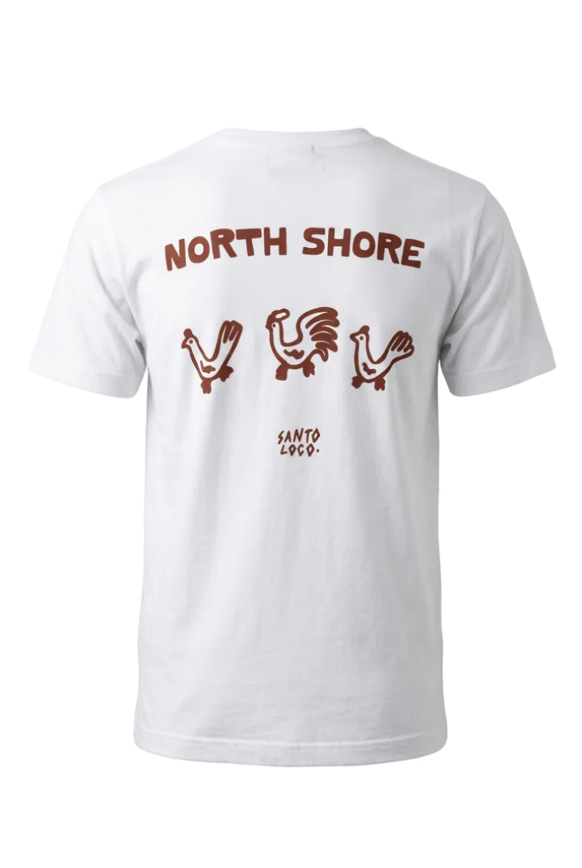 SantoLoco Chicken Tee - White