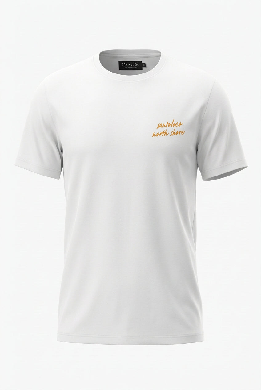 SantoLoco North Shore Map Tee - White