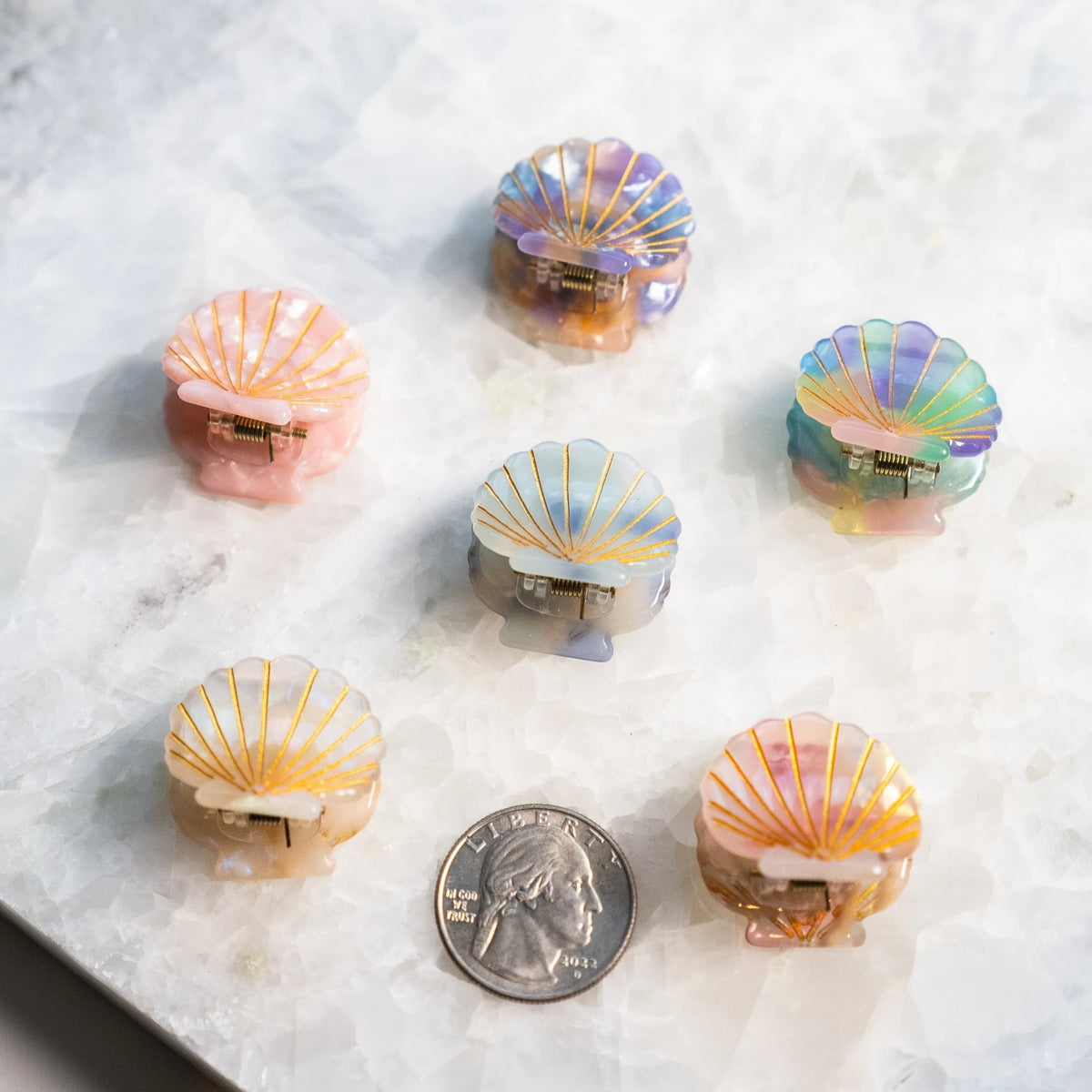 Mini Scallop Shell Hair Clip
