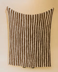 SUNDREAM Coffee & Cream Stripe Plush Throw