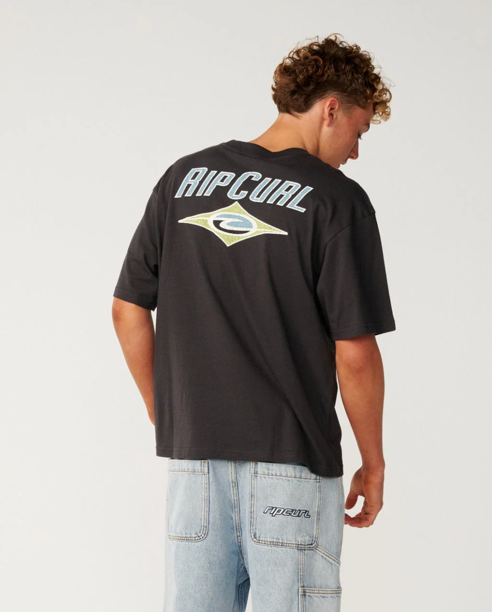 Ripcurl Heritage Icon Tee Washed Black