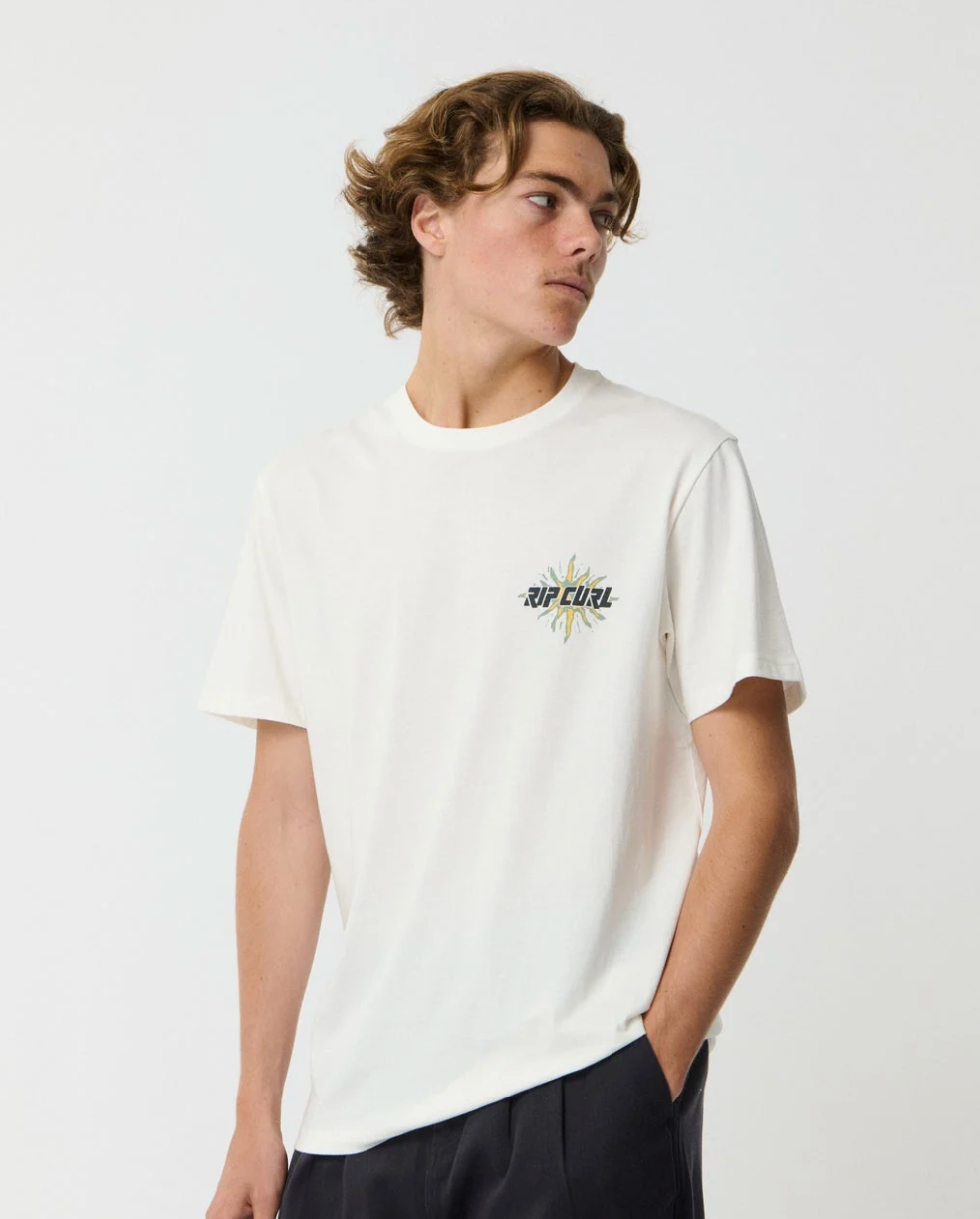 Ripcurl Disorder Burst Relaxed Tee White