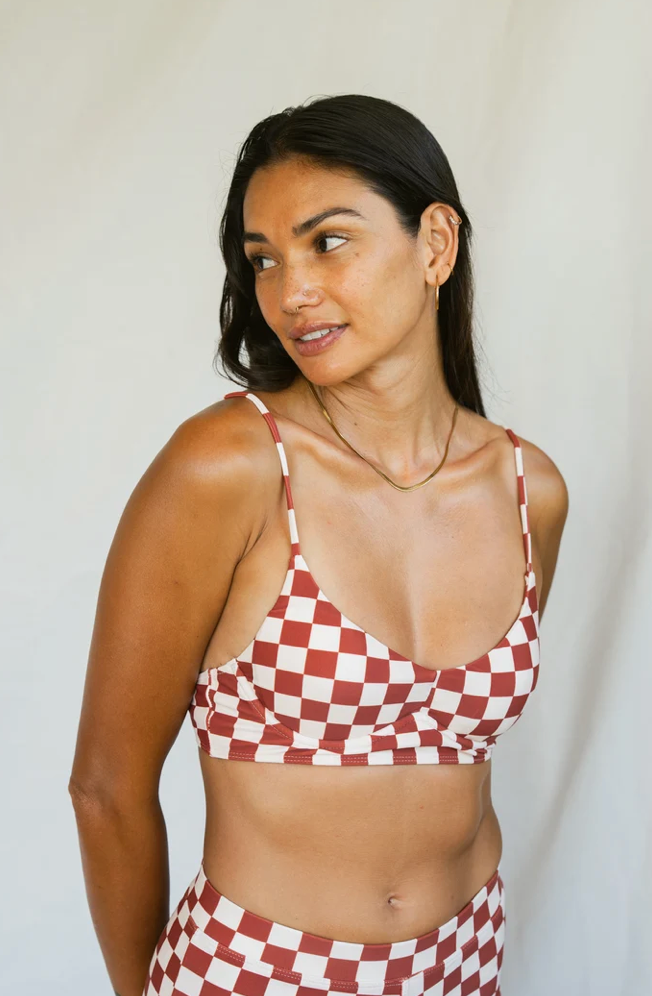 September Maya Top Marfa Check Print