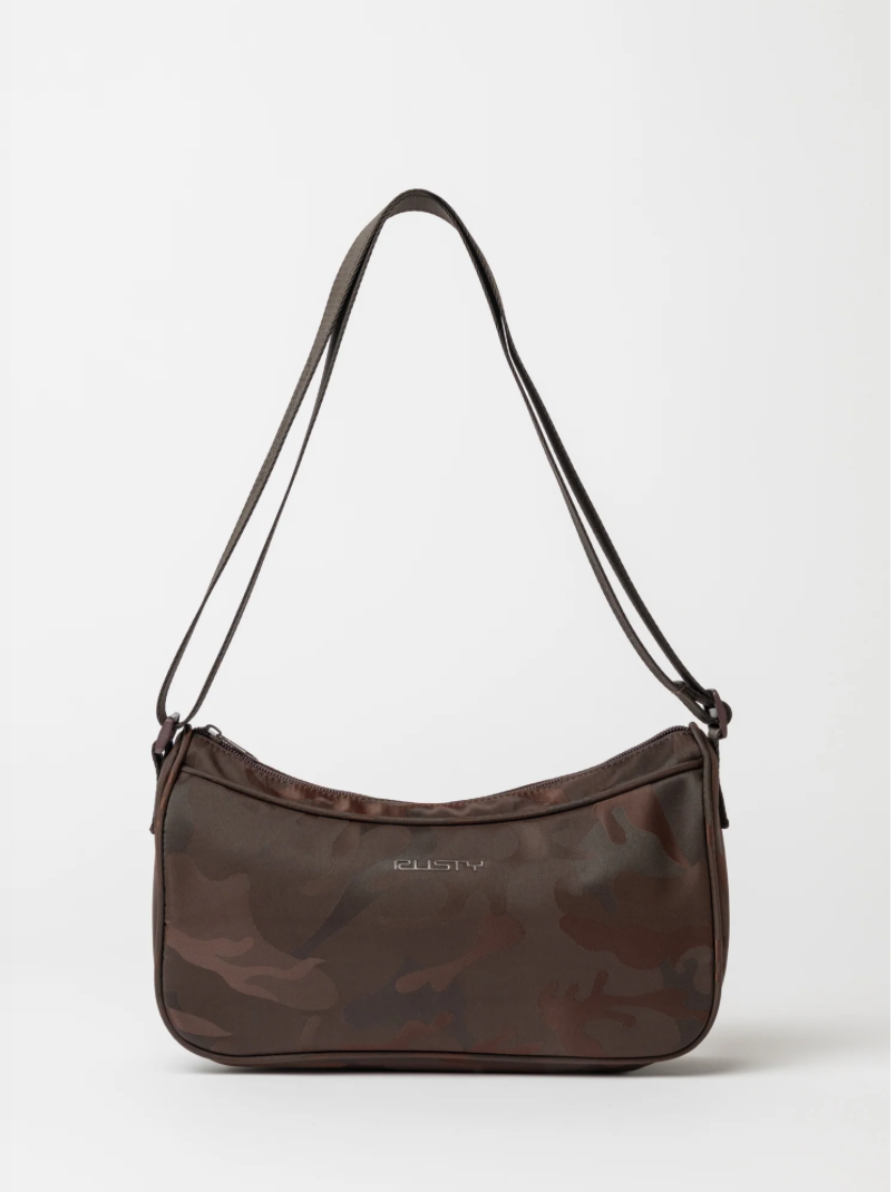 RUSTY STELLAR NYLON CAMO CROSSBODY BAG