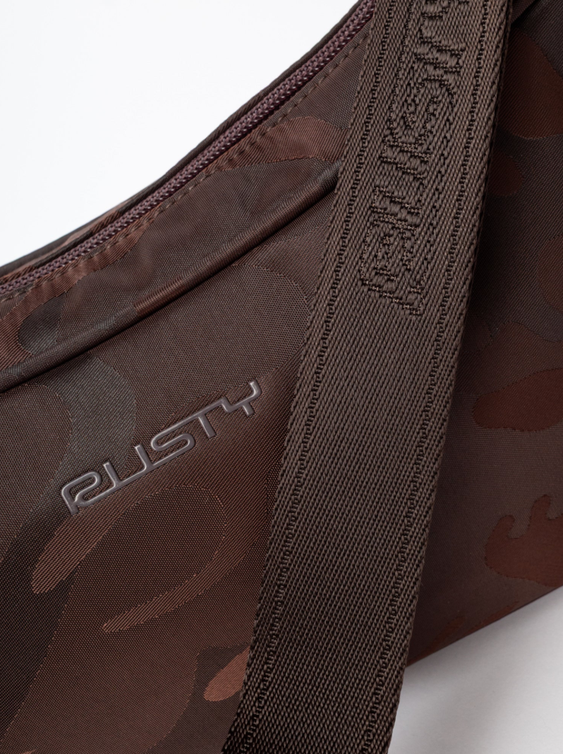 RUSTY STELLAR NYLON CAMO CROSSBODY BAG