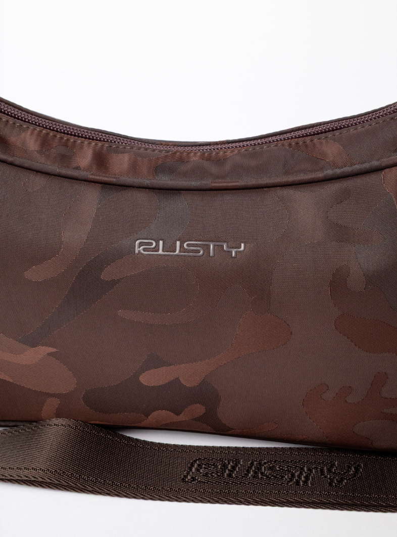 RUSTY STELLAR NYLON CAMO CROSSBODY BAG