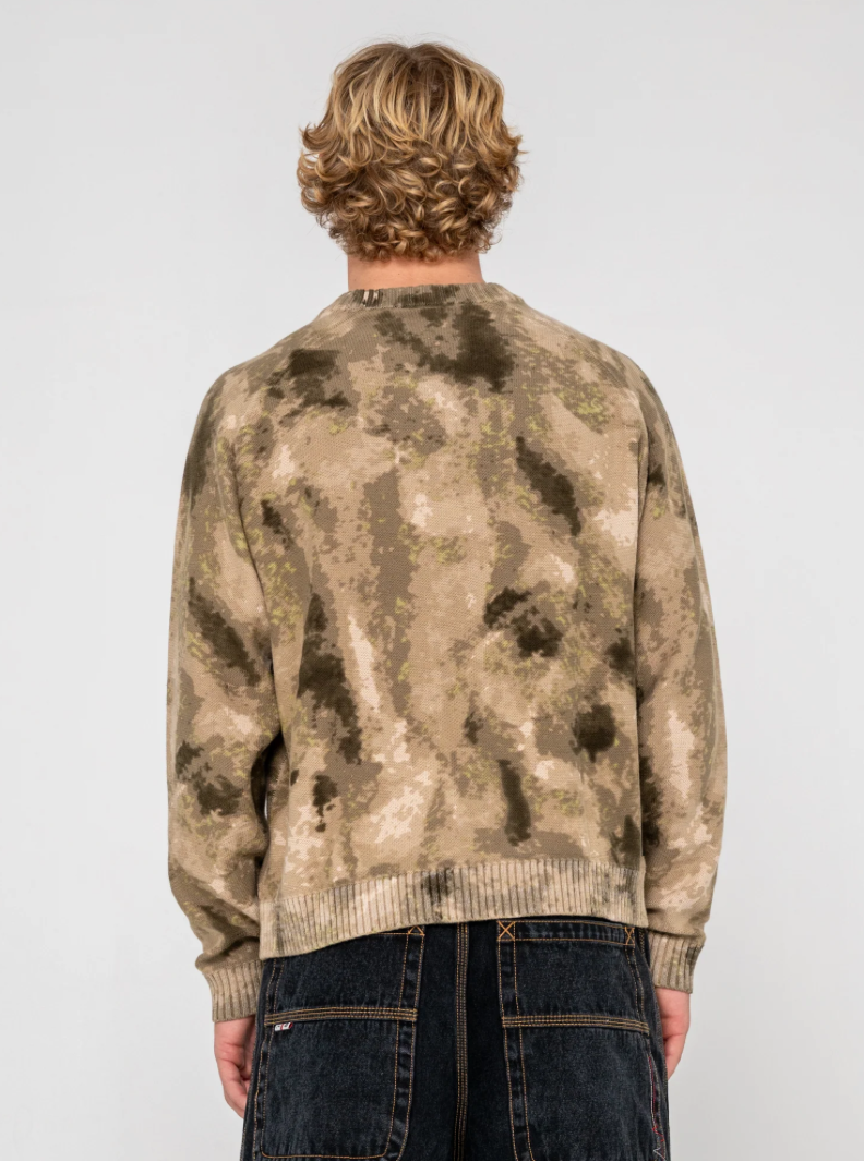 RUSTY CAMO ICE PRINTED CREW
