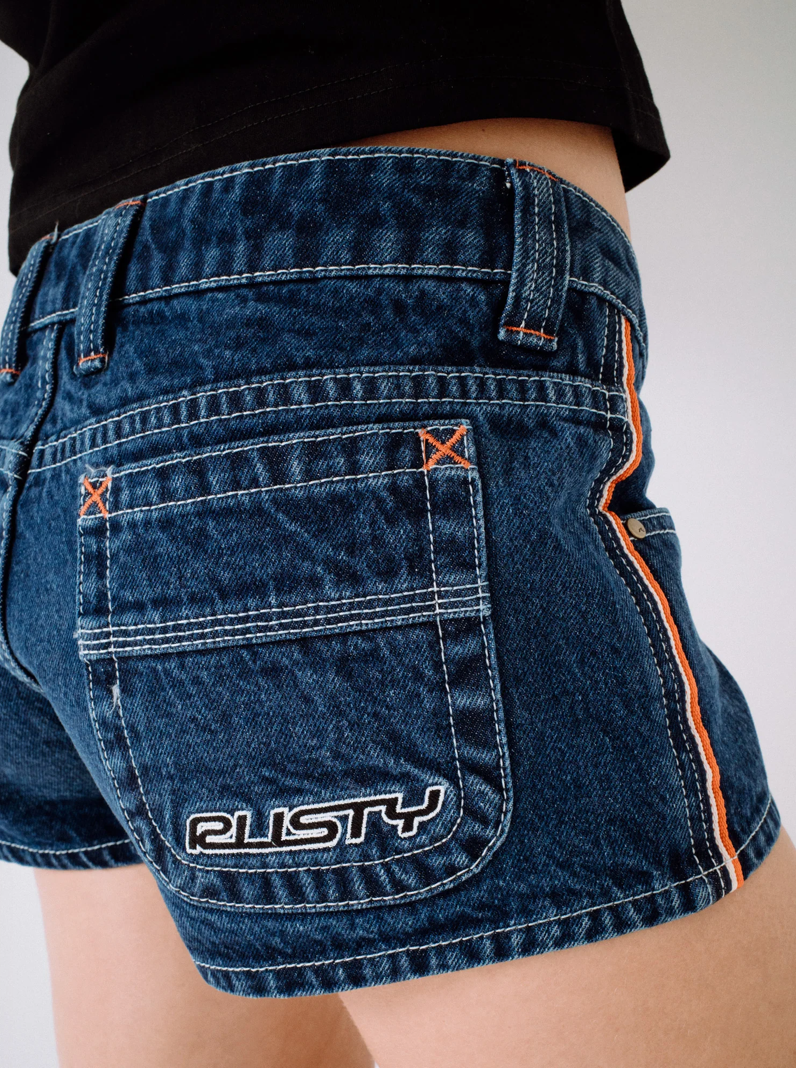 RUSTY FLIP MOMMY LOW RISE MICRO MINI SHORT