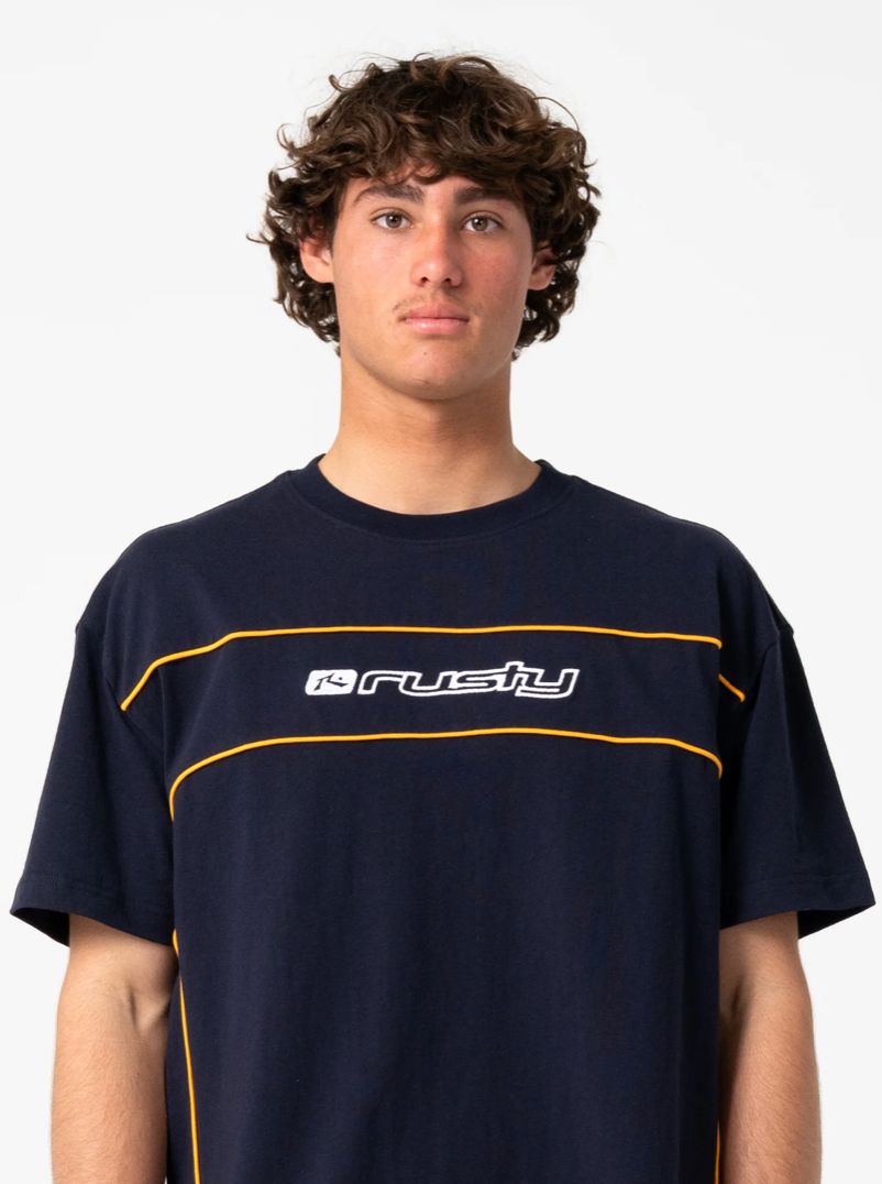 Rusty Tweaker Short Sleeve Tee Navy Blue