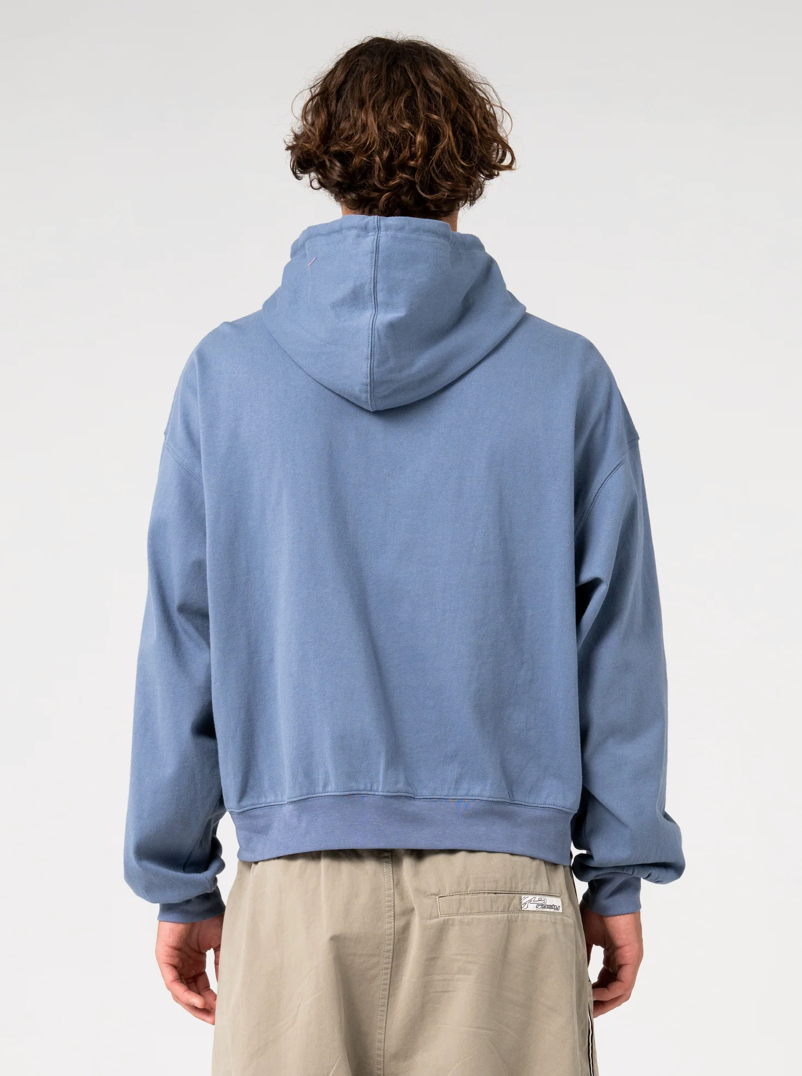 Rusty Chief Keef Lightweight Zip-Thru Hoodie Shadow Blue